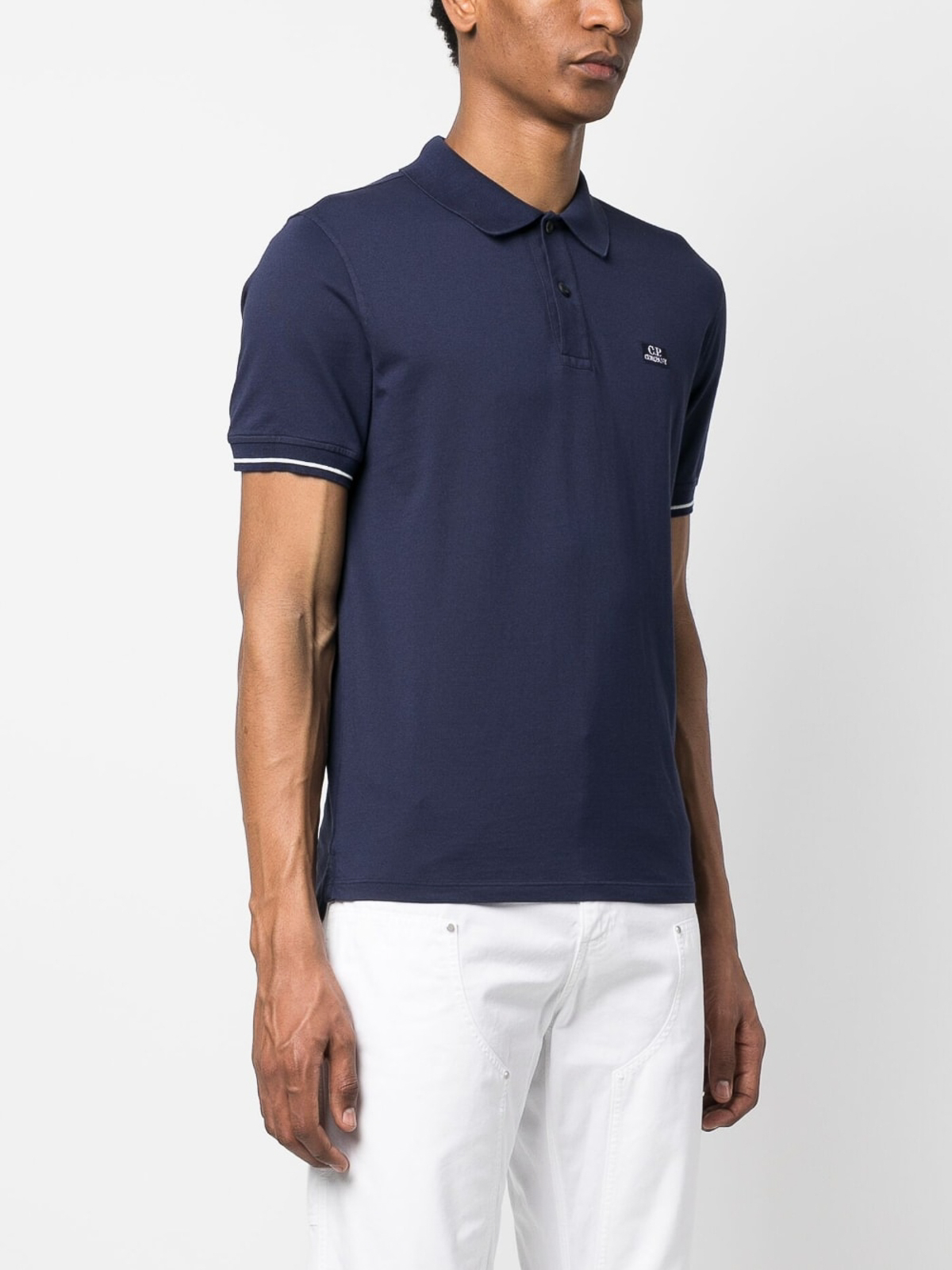 C.P. Company Tacting piquet logo polo shirt