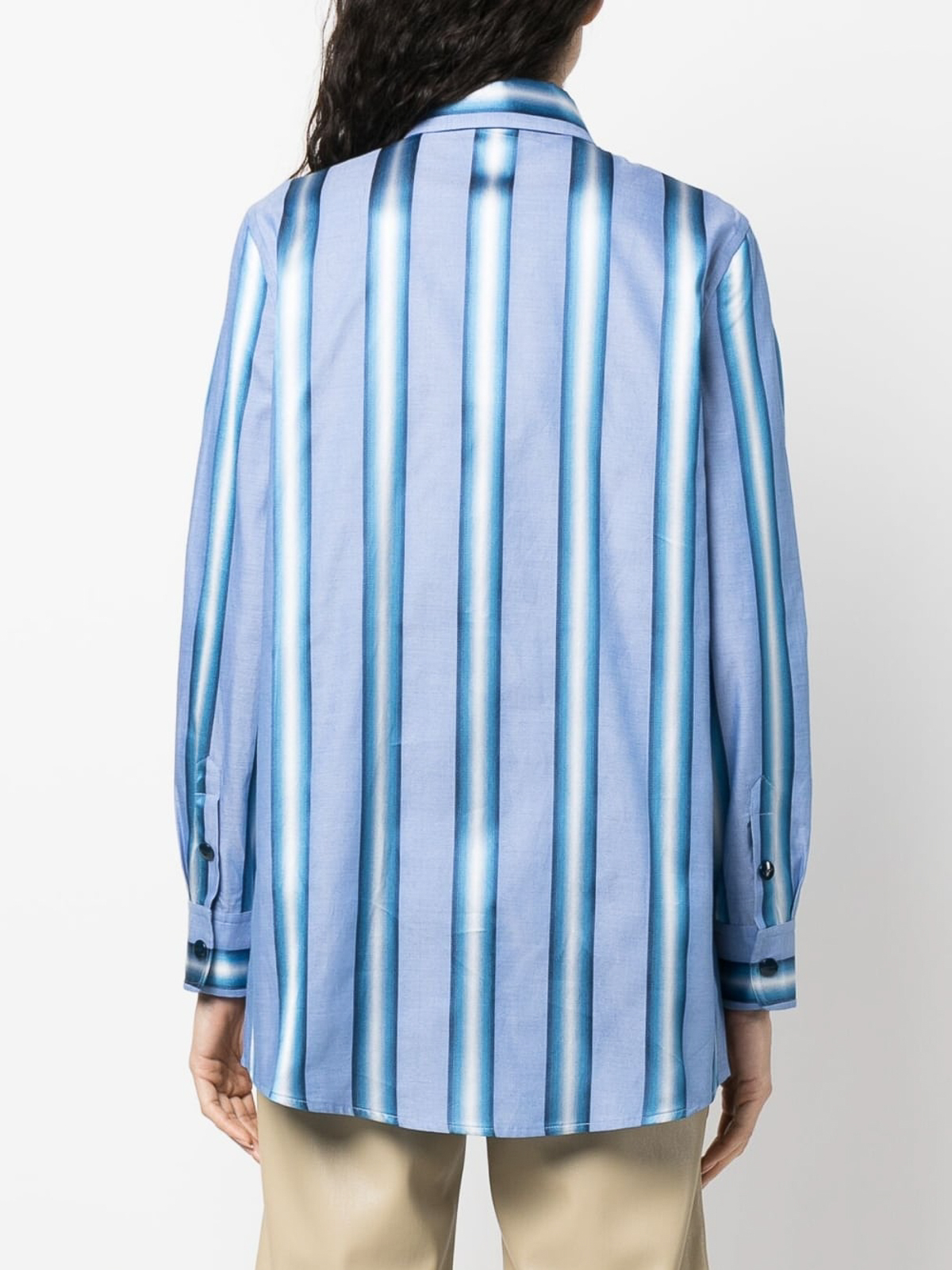 Shirts Etro - Striped cotton and silk shirt - 124001664250