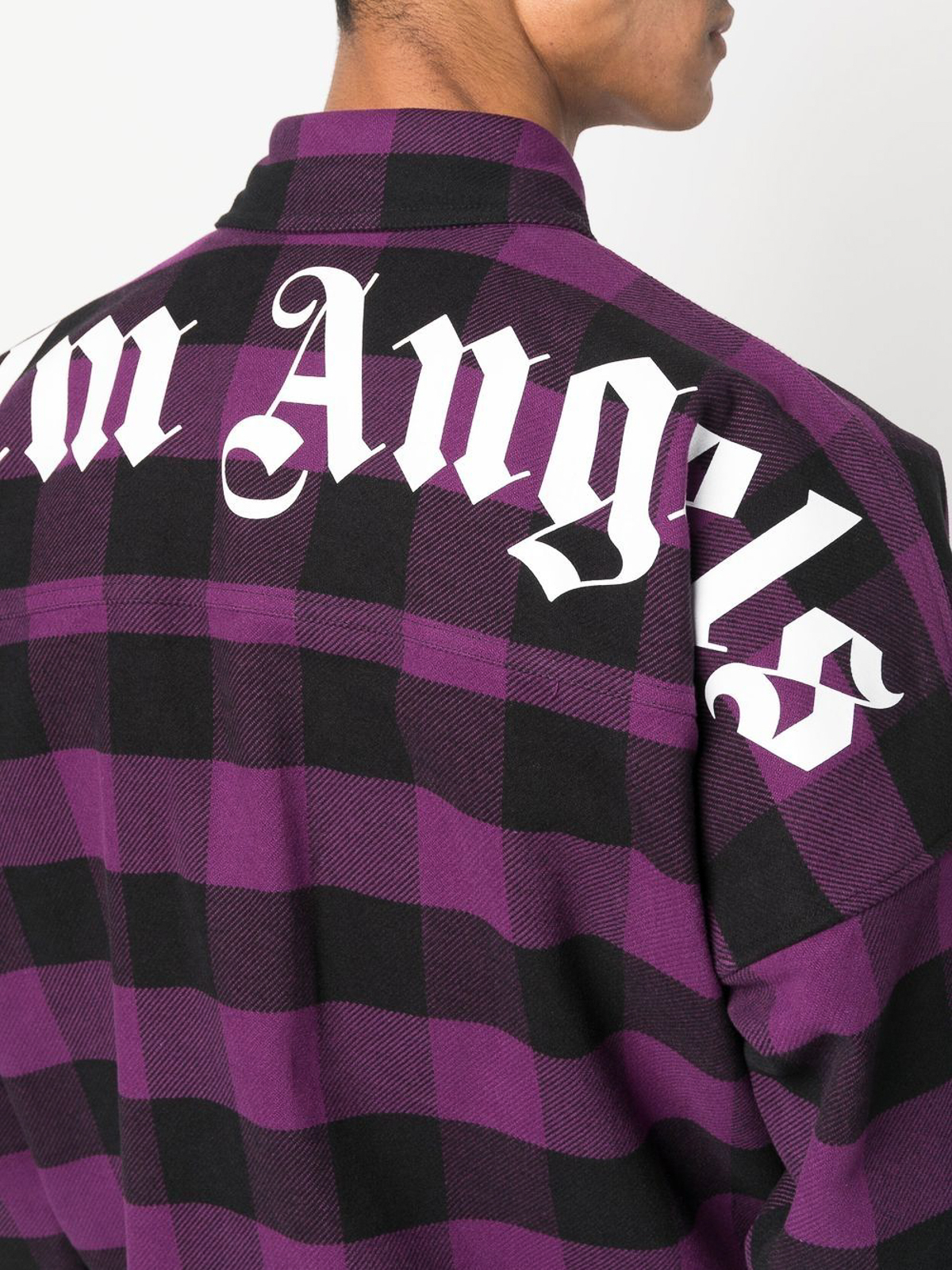 Palm angels flannel online hoodie