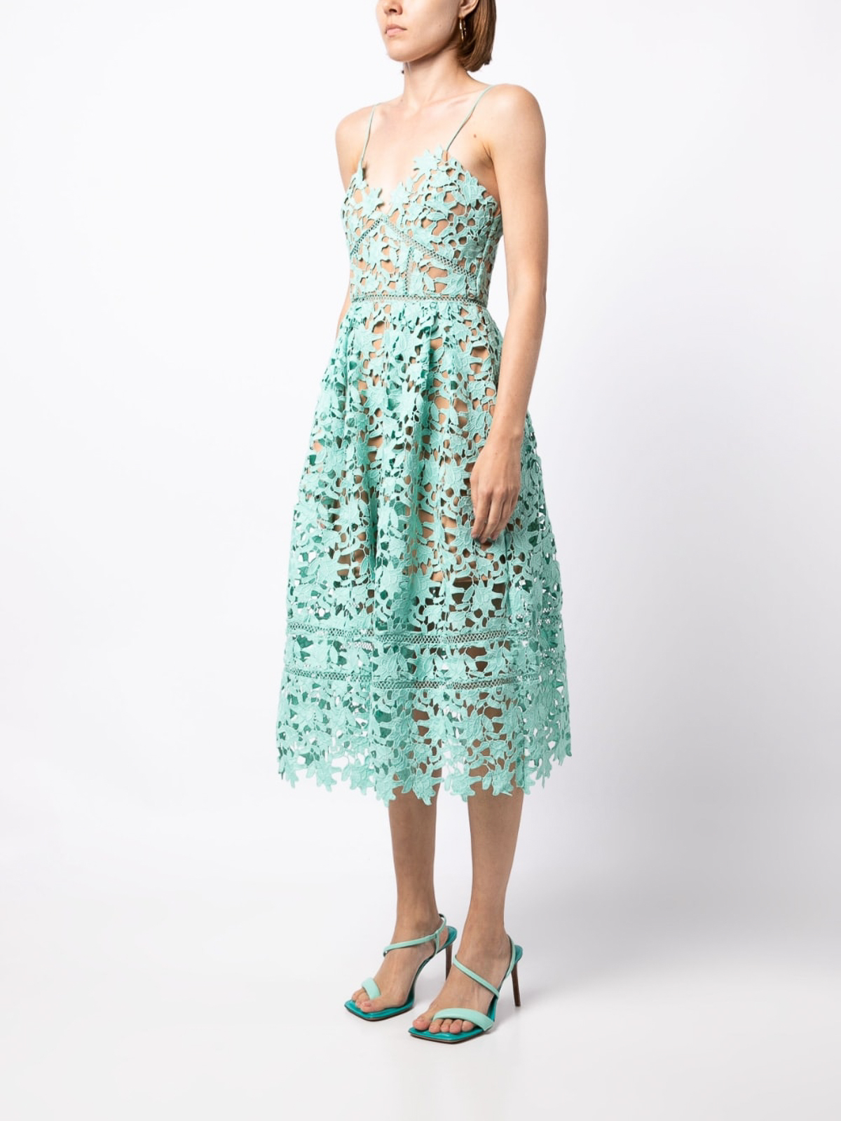 self portrait azaelea lace midi dress self portrait white azaelea lace dress