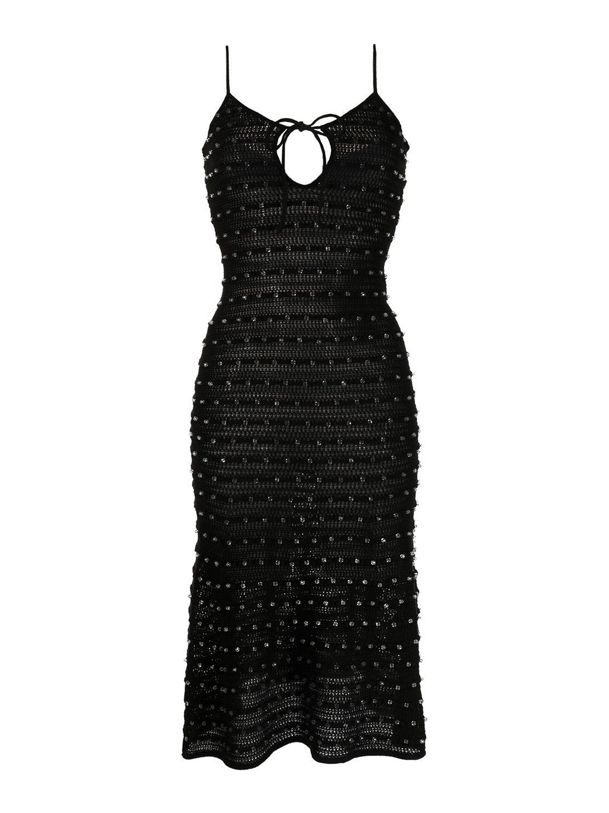 knee length dresses for ladies Jasmin Bead-Embellished Tulle Midi Dress main image 1