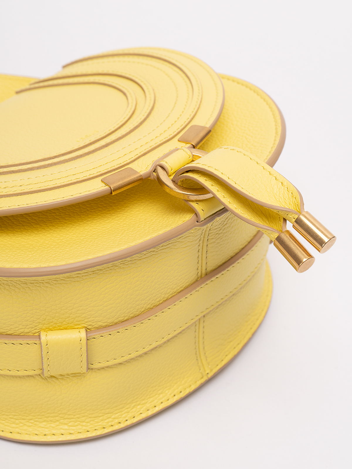 Chloe' `marcie` small saddle bag - Yellow | CHC22AS680I31703
