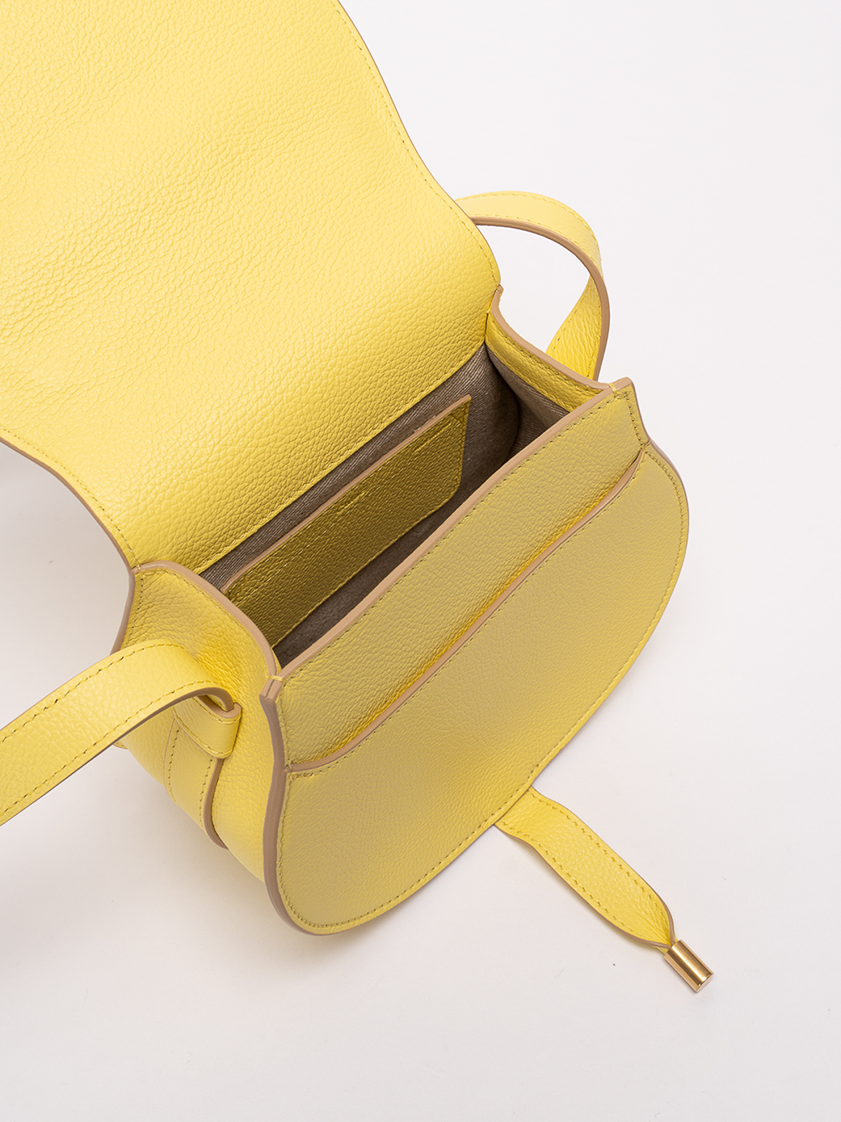 Chloe' `marcie` small saddle bag - Yellow | CHC22AS680I31703