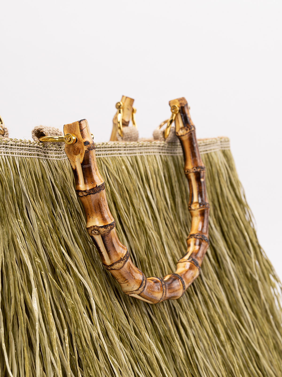 La Milanesa `scicli` medium raffia tote bag - Beige