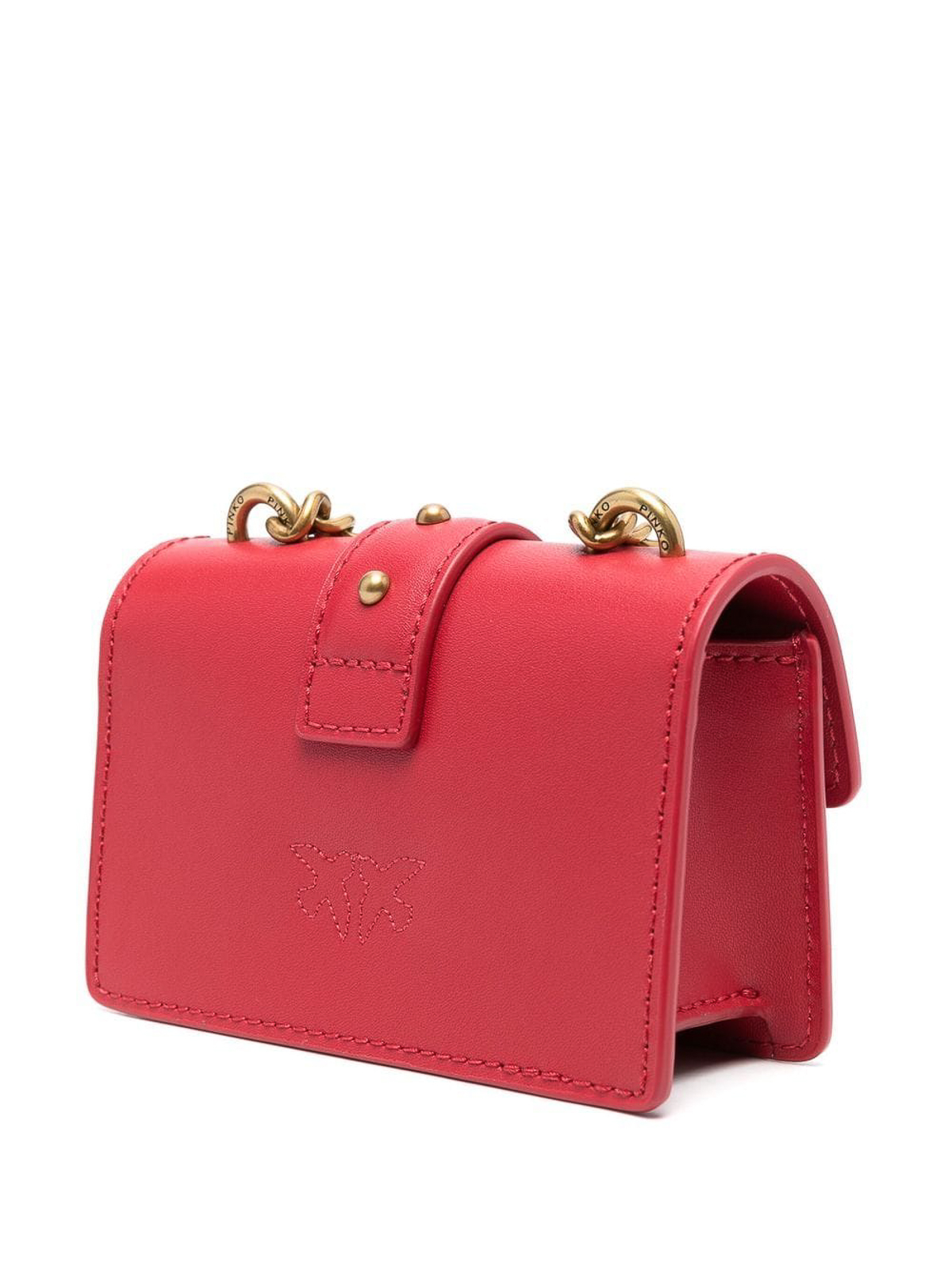 Pinko `love micro` shoulder bag - Red - Women|100064A0F1R41Q