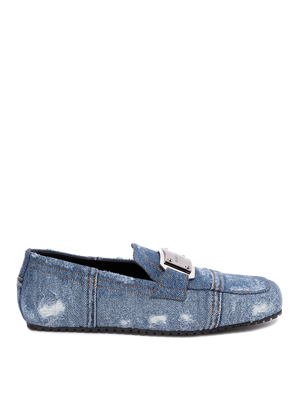 Dolce & Gabbana 青 ローファー Dolce & Gabbana 青 ローファー Dolce & Gabbana レザー