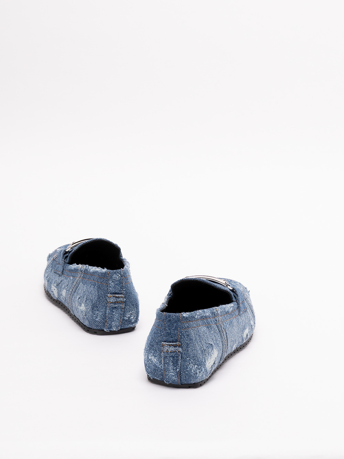 【美品】⭐️DOLCE&GABBANA⭐️ローファー26cmデニム⭐️DOL01 Dolce & Gabbana Denim loafer - Blue - Men | A50496AG41680650