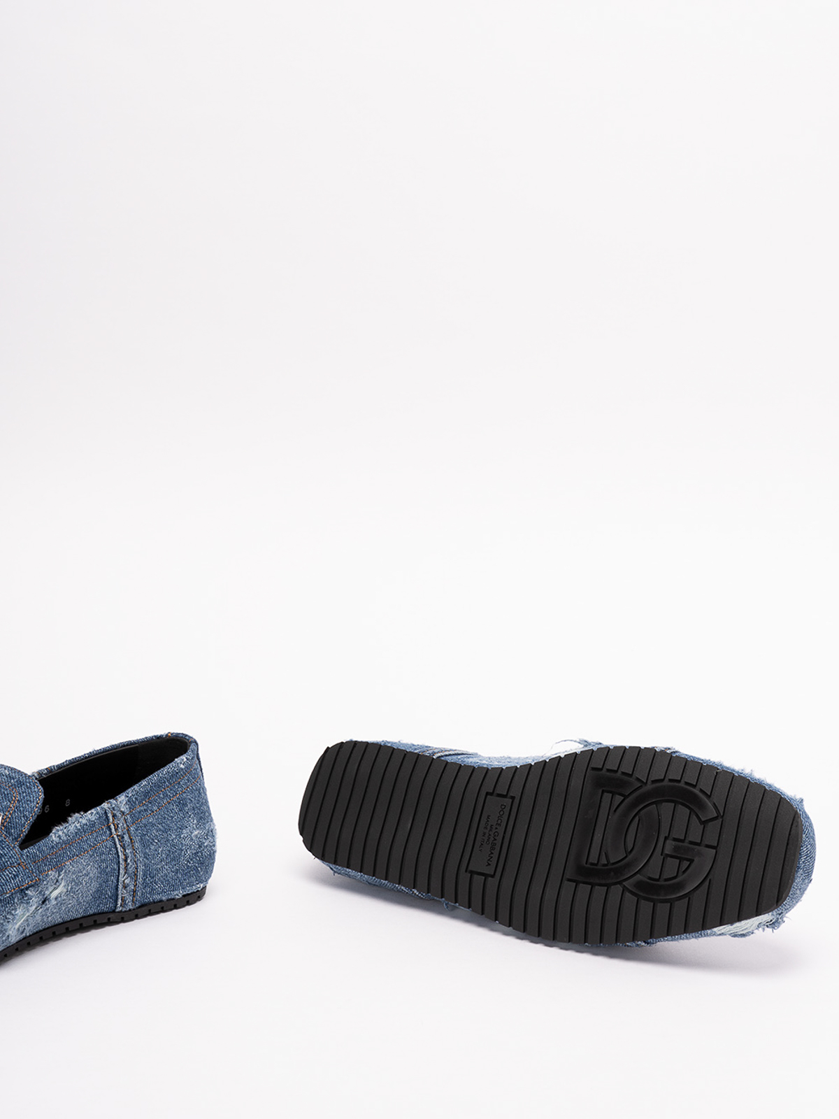 【美品】⭐️DOLCE&GABBANA⭐️ローファー26cmデニム⭐️DOL01 Dolce & Gabbana Denim loafer - Blue - Men | A50496AG41680650