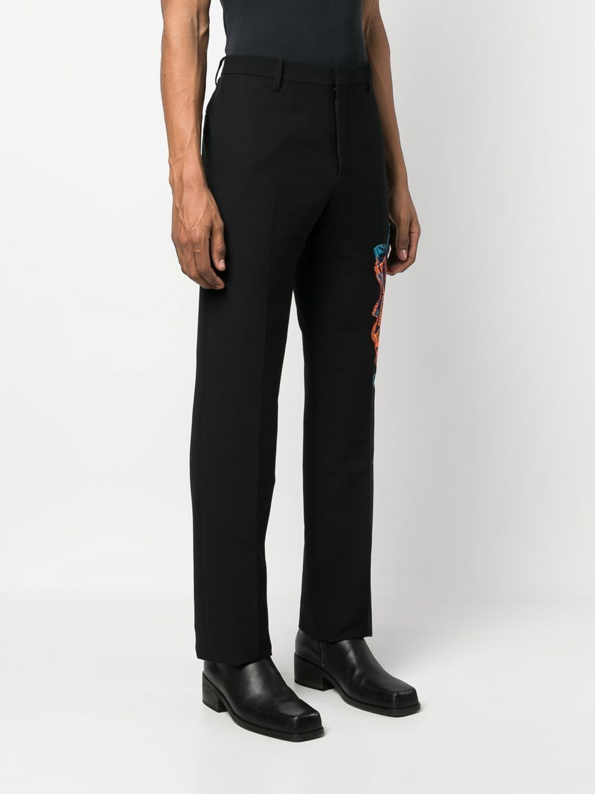 Shop Off-white Straight Leg In Black