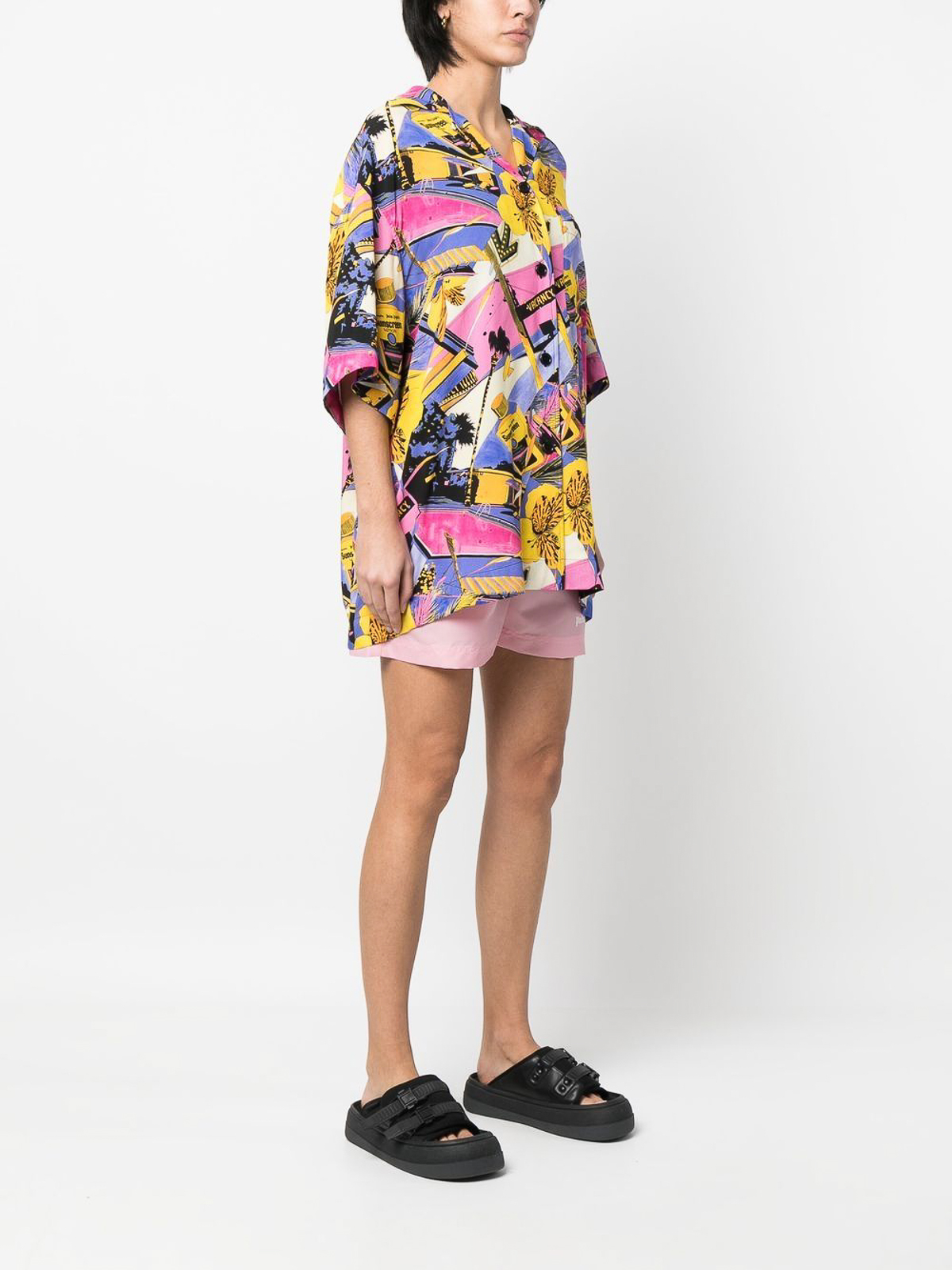 Shop Palm Angels Shirt In Multicolour