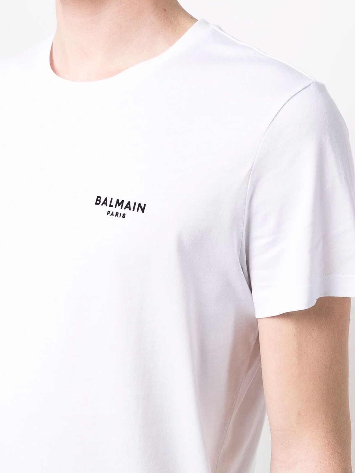 Shop Balmain T-shirts In White