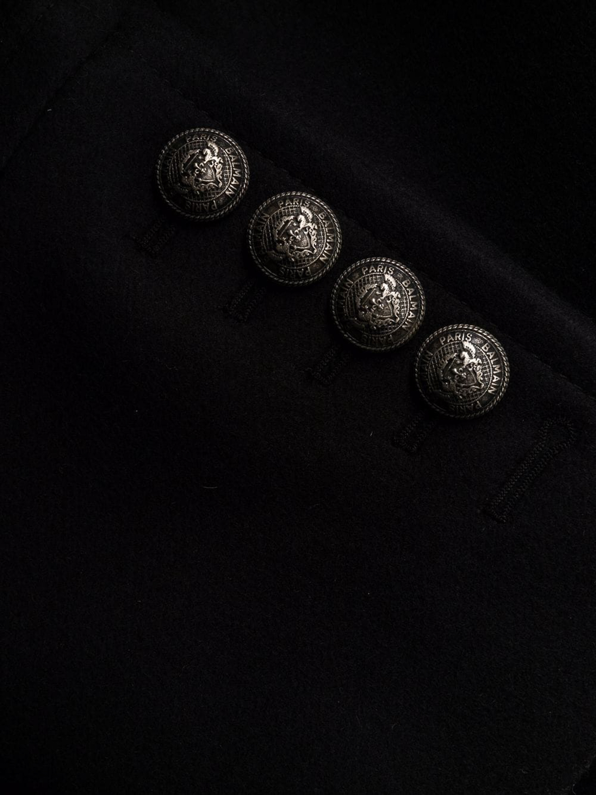 Balmain ショートコート - ブルー|WH1UC030W1156UB