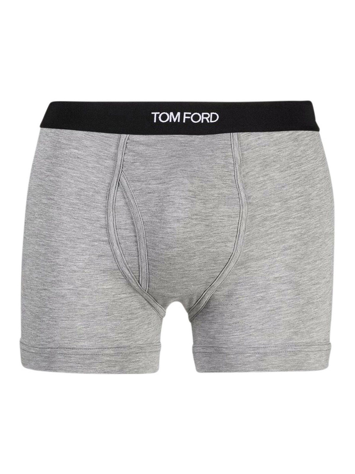 Shop Tom Ford Bi-pack Boxer Brief In Gris