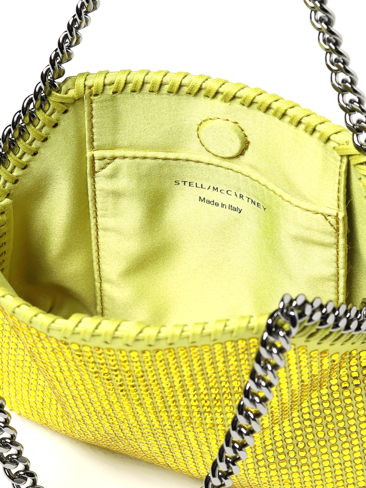 Stella Mccartney Mini shoulder bag all over crystal hotfix