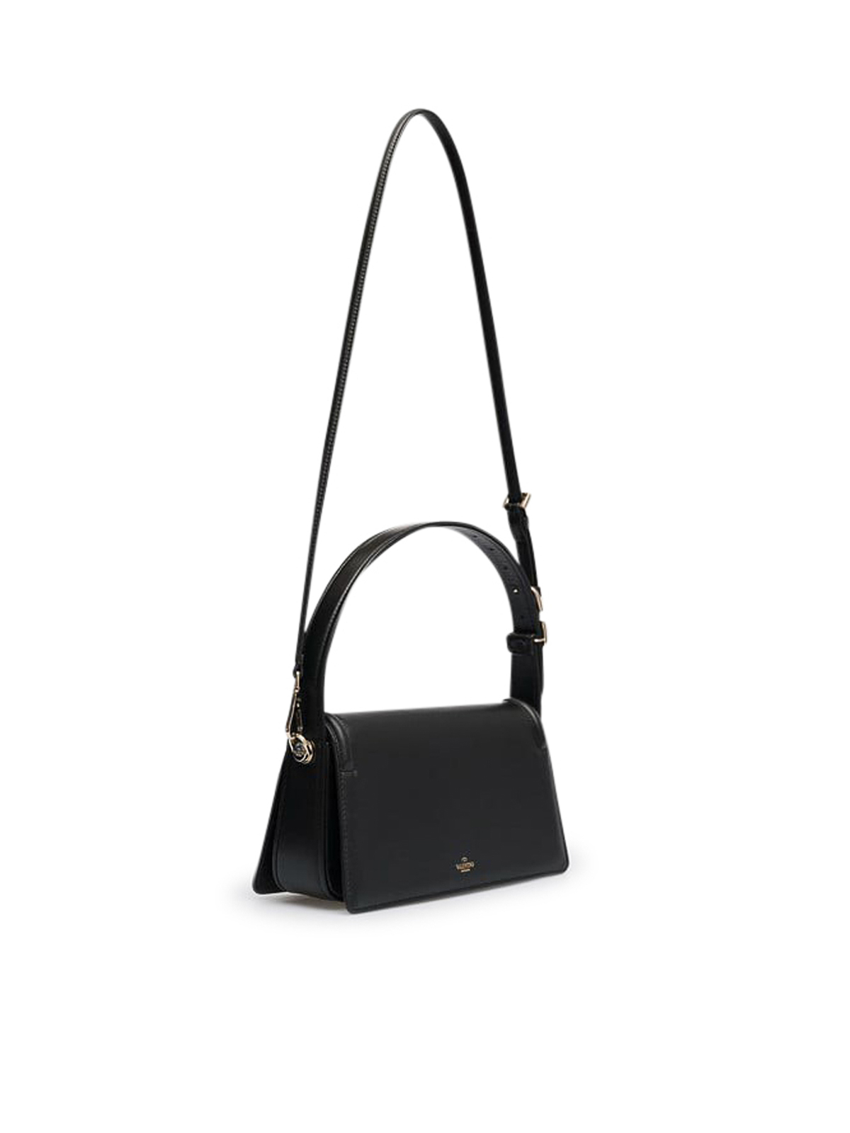 Shop Valentino Shoulder Bag Sculpture In Black