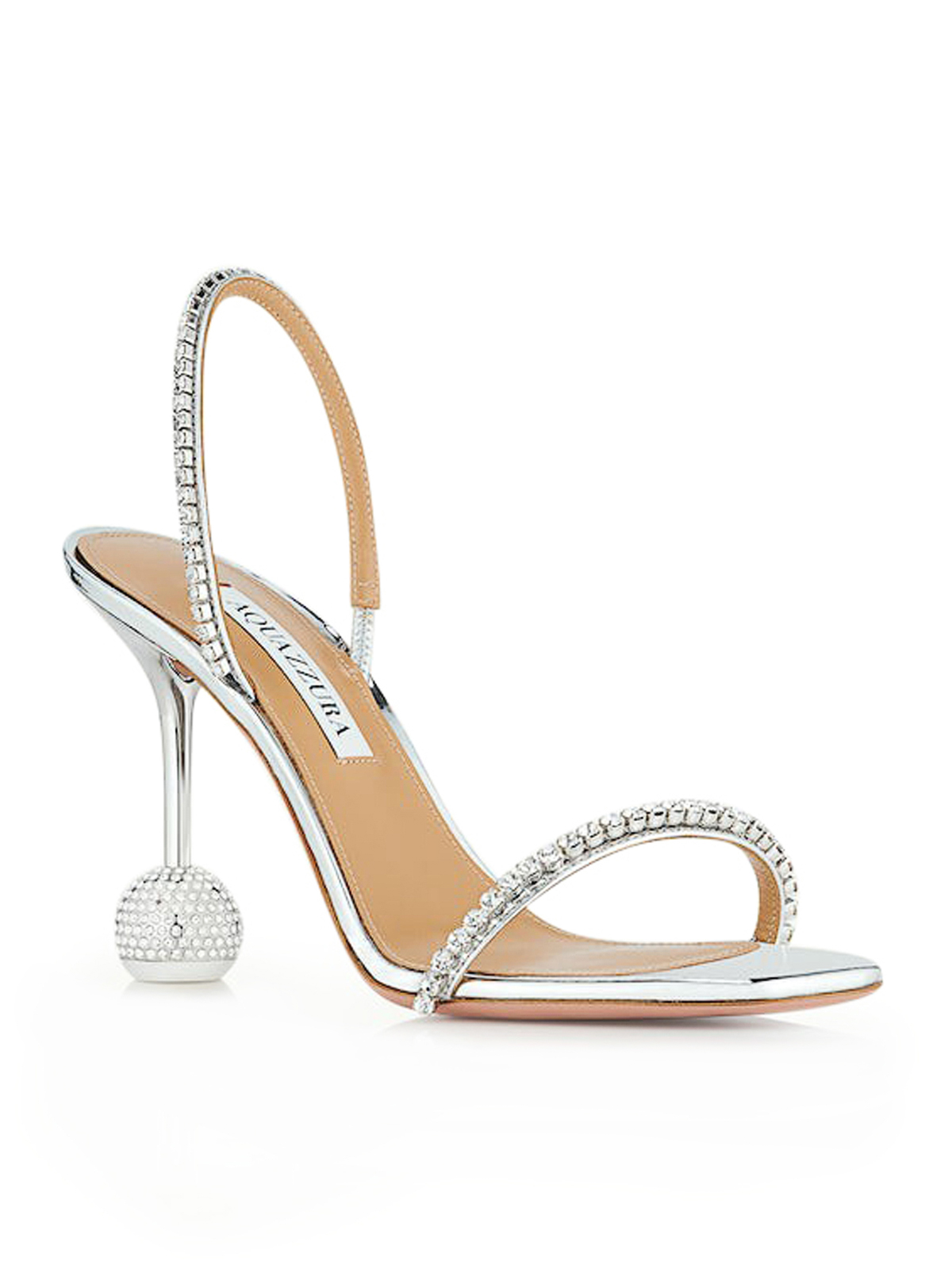 すえすえ Aquazzura Yes darling sandal 95 - Silver - Women