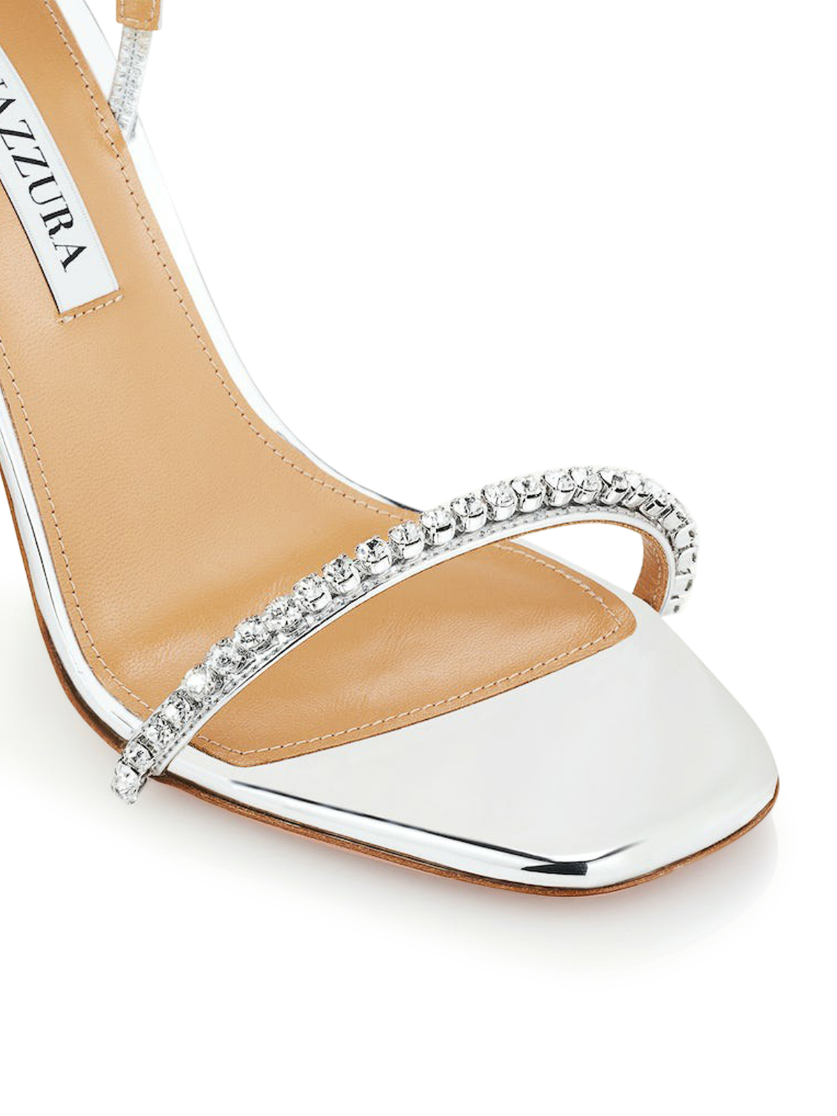 すえすえ Aquazzura Yes darling sandal 95 - Silver - Women