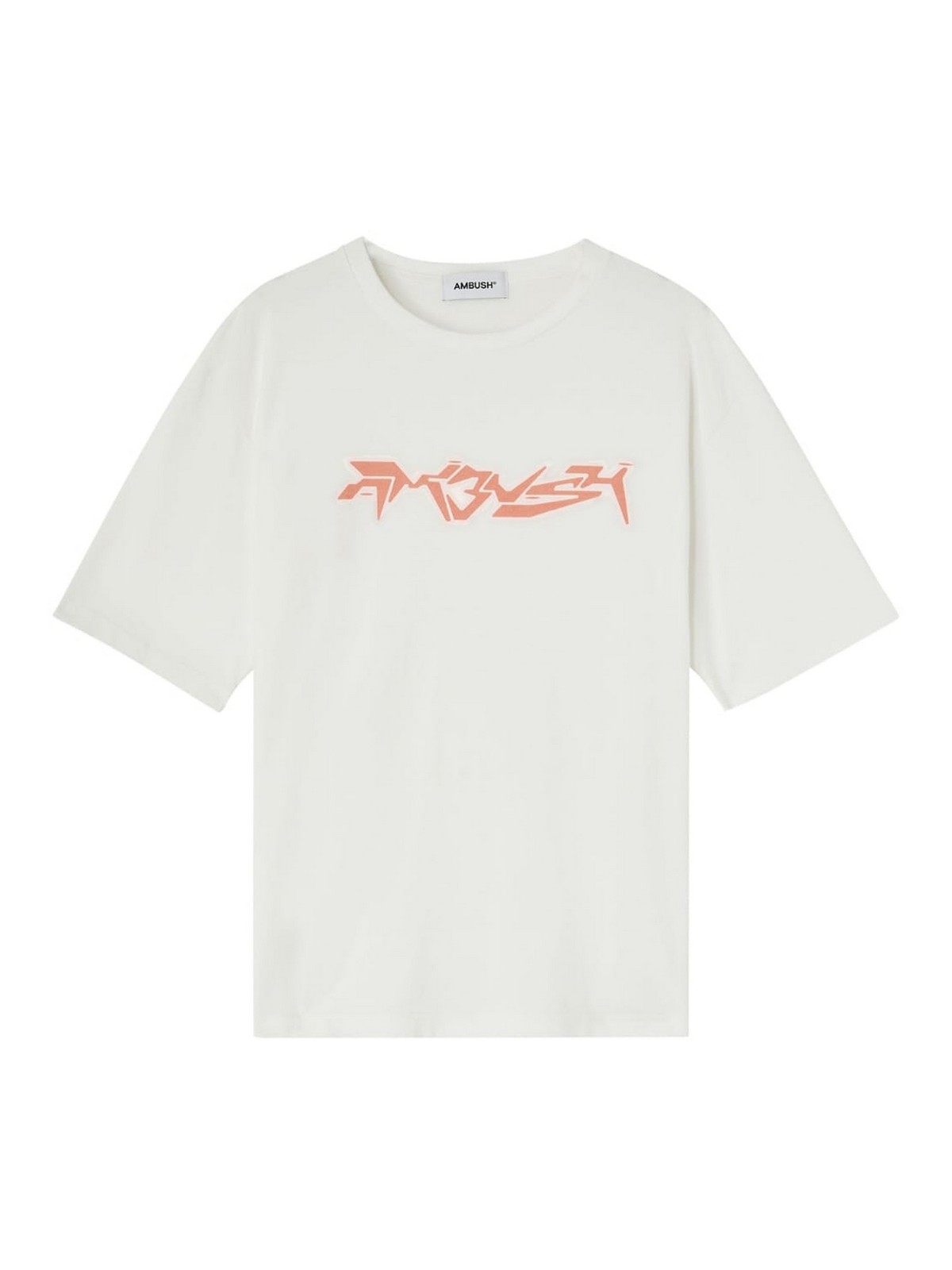 Ambush Cotton Neon Graphic T-shirt In White