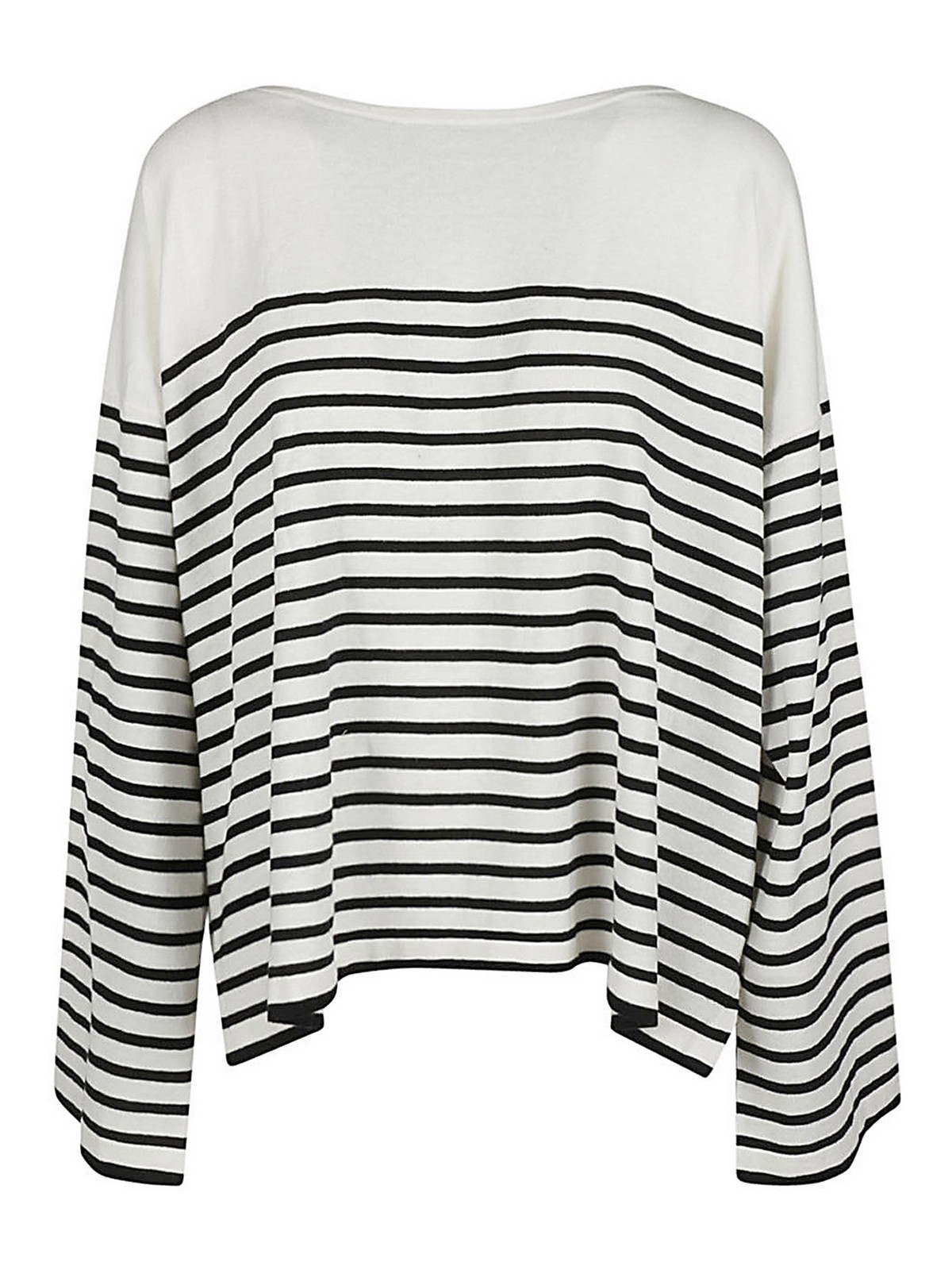 Ct Plage Striped Cotton Blend Pullover In Black