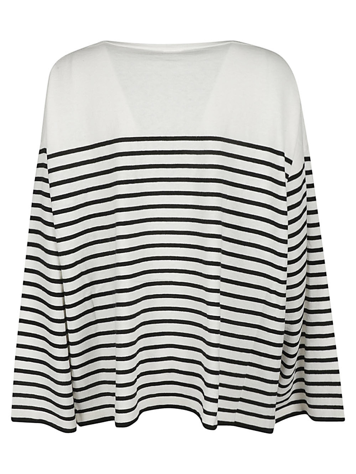 Shop Ct Plage Striped Cotton Blend Pullover In Black