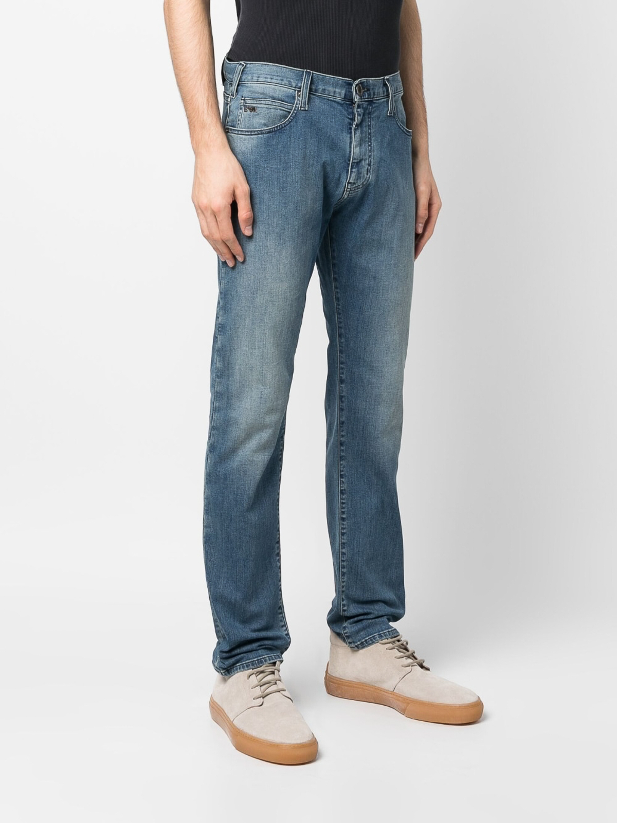 Emporio Armani ストレートジーンズ - ブルー|8N1J451G19Z0943