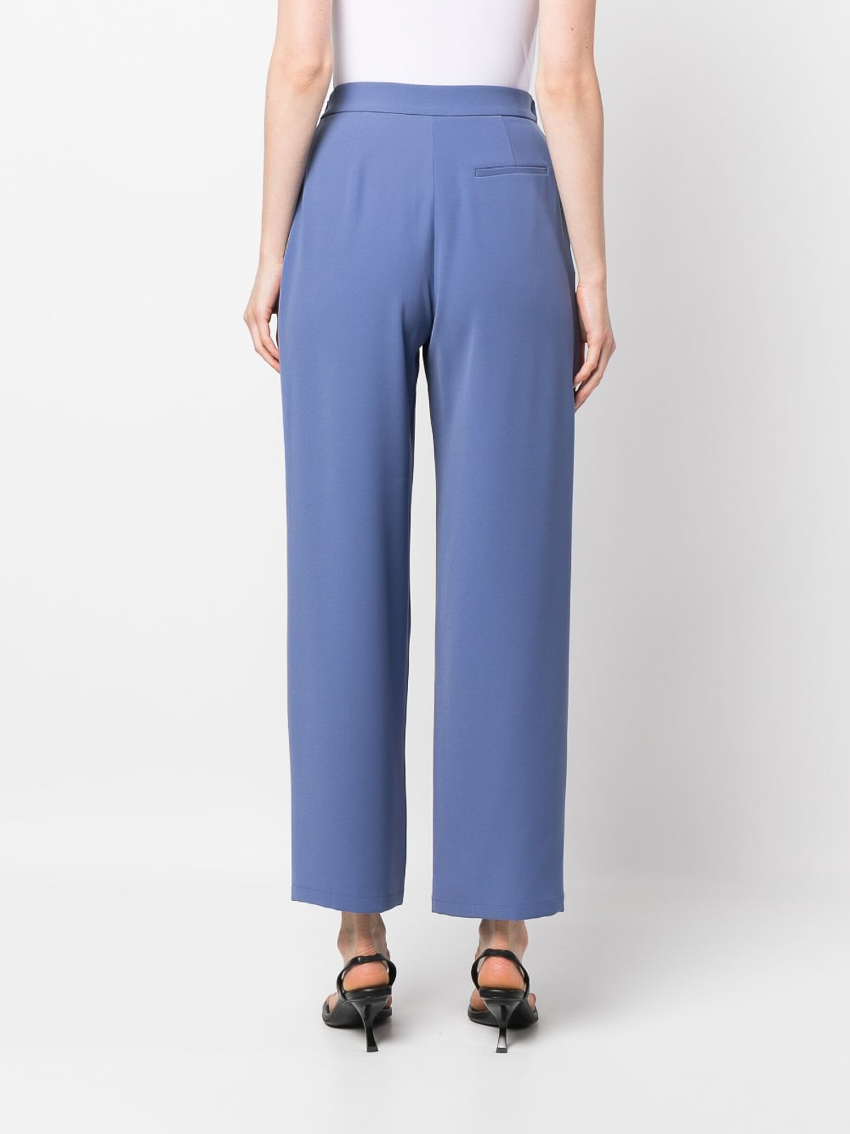 Giorgio Armani Velvet Trousers with Zip at The Hem