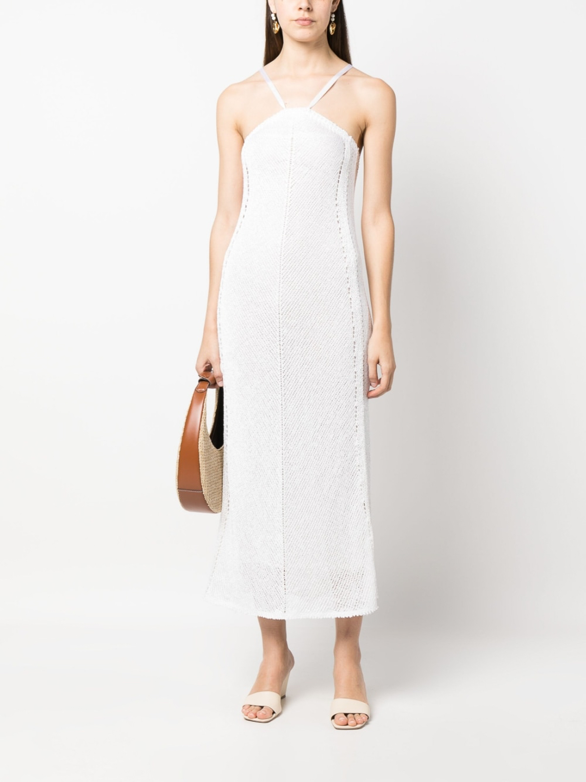Forte Forte Viscose and raffia long dress|10451MYDRESS0245