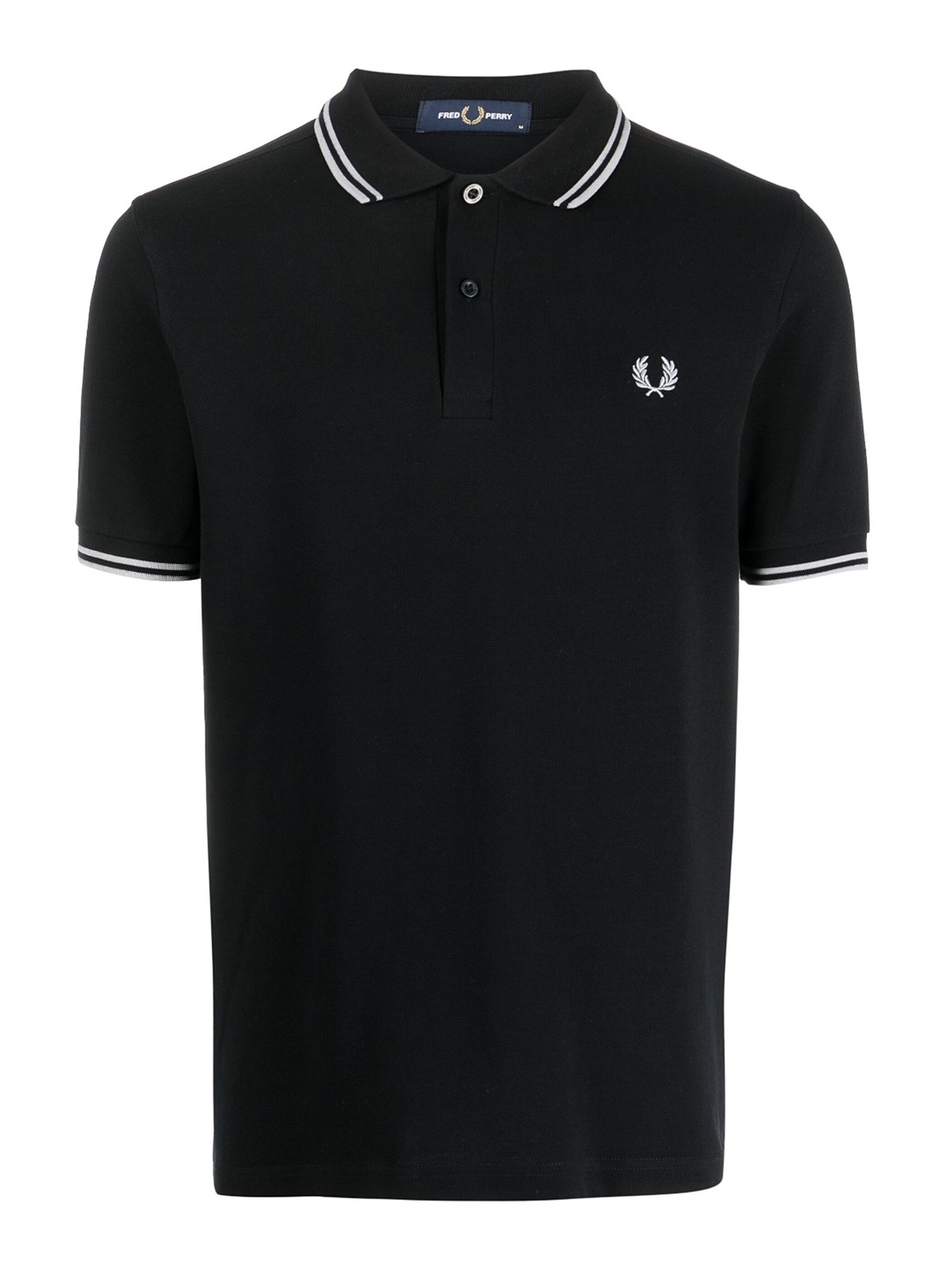 Fred Perry Logo cotton polo shirt - Black - Men | M5603102