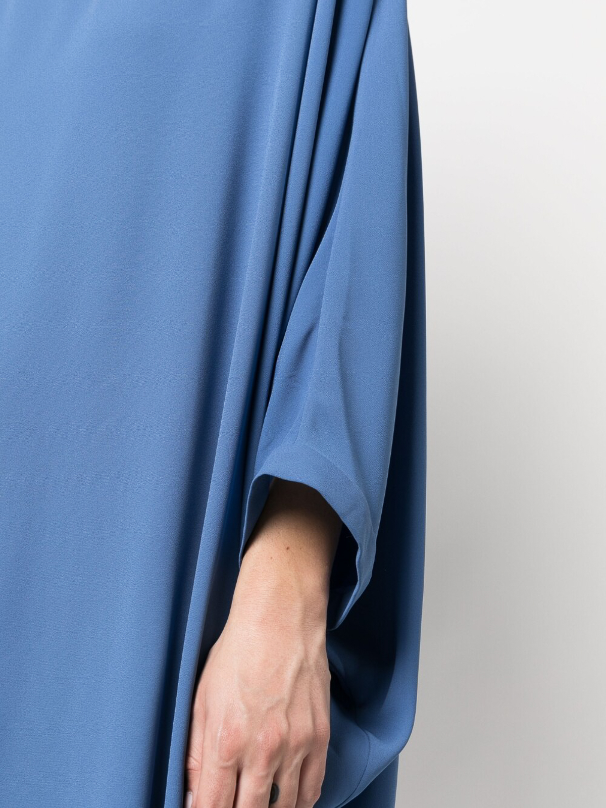 Shop Gianluca Capannolo Midi Silk Dress In Blue