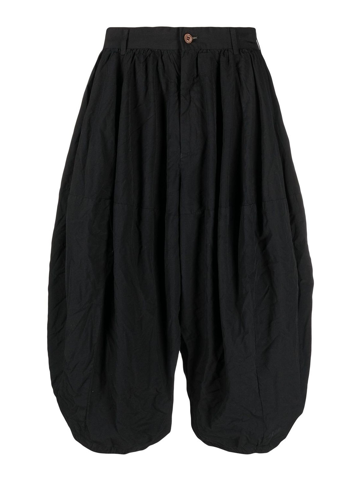 Comme Des Garcons Hommes Plus Baloon Cropped Trousers In Black