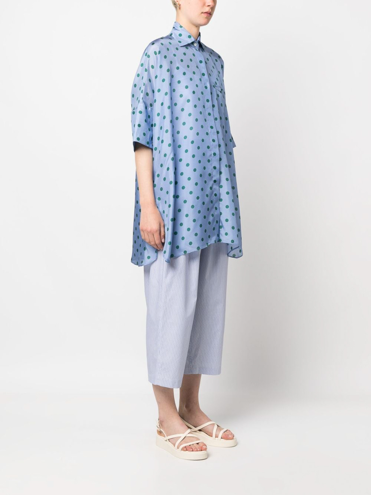 Jejia シャツ - ブルー - ブルー|BBSHIRT51640 | THEBS