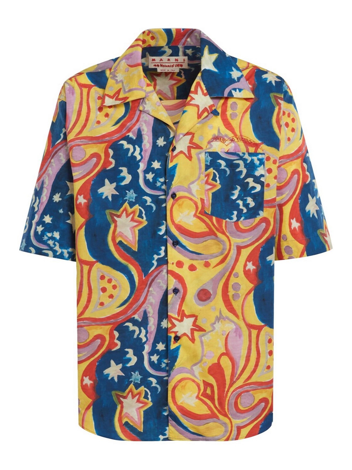 Marni Graphic-print Short-sleeved Shirt In Multicolour