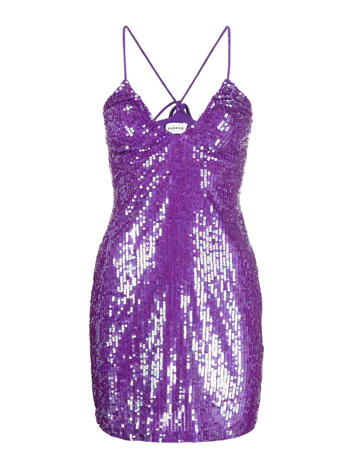 Shop P.a.r.o.s.h Vestido Midi - Púrpura In Purple