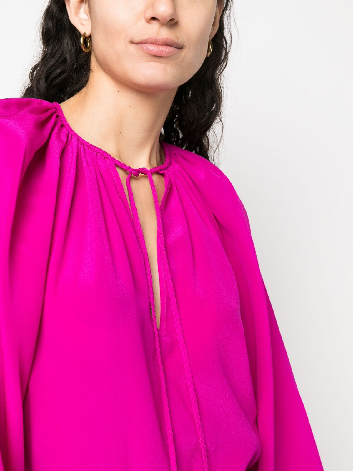 Shop Phaeonia Anita Long Sleeves Blouse In Multicolor
