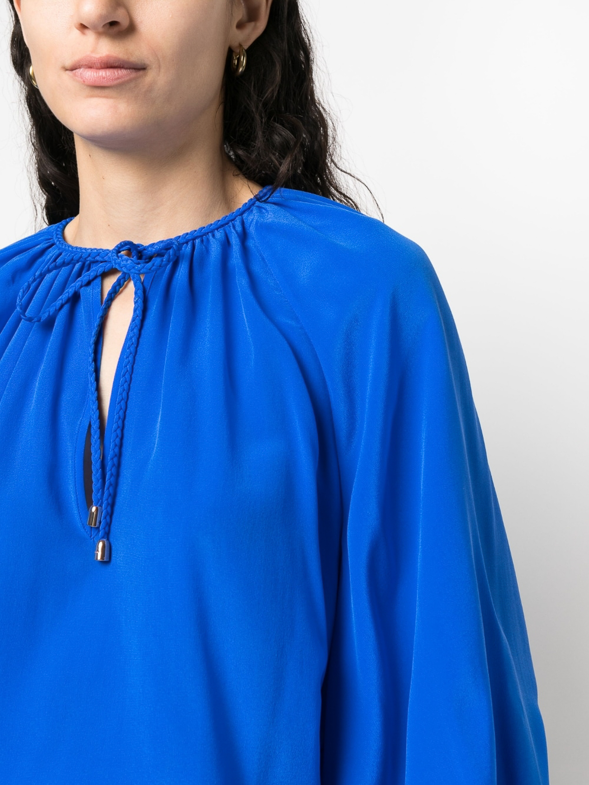 Shop Phaeonia Anita Long Sleeves Blouse In Azul