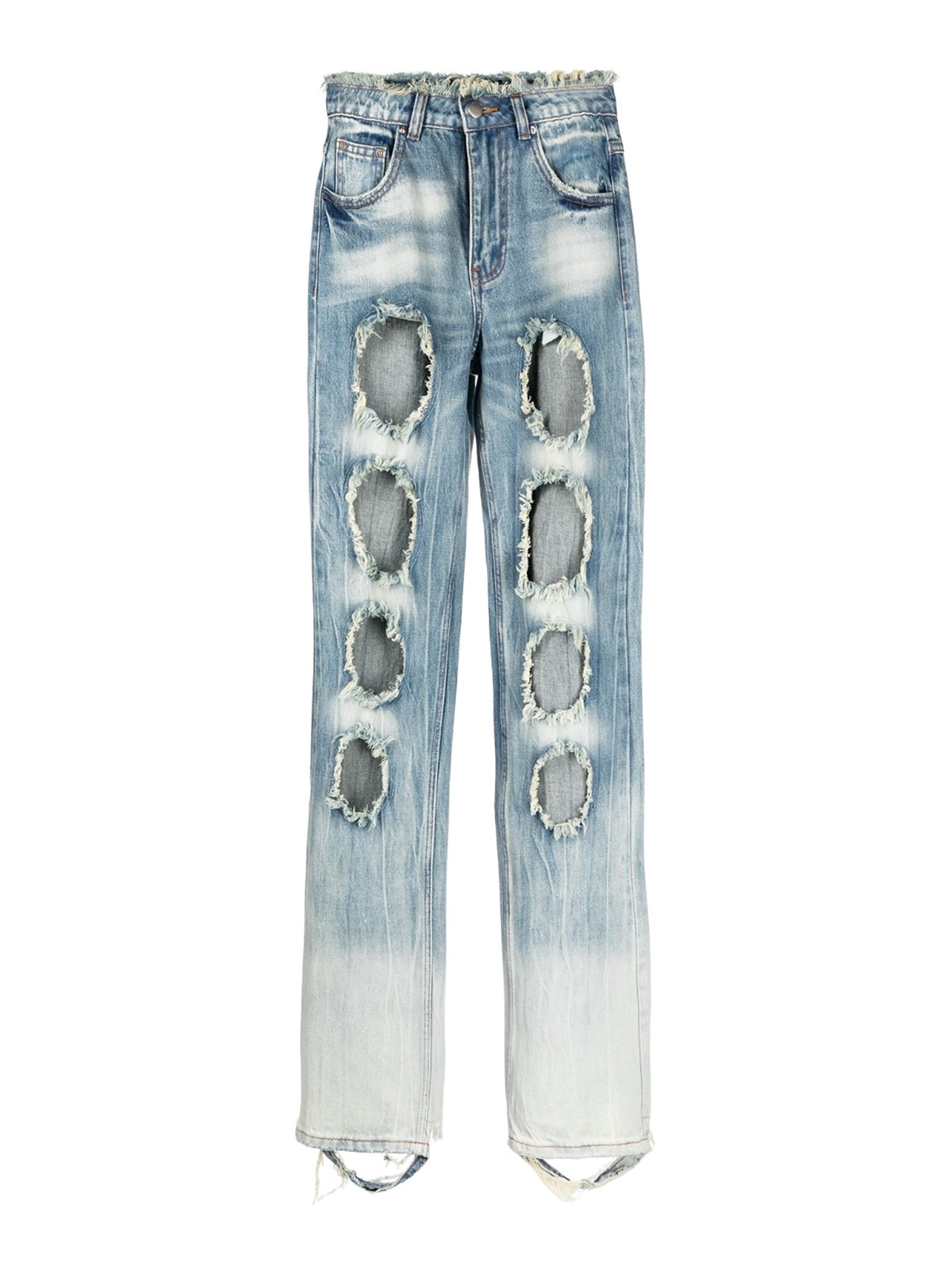 Shop Rui Cut-out Detail Denim Jeans In Azul