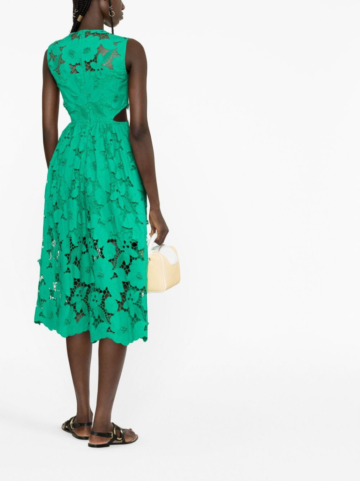 【SELF PORTRAIT】Cotton Lace Midi Dress＊難有 Self-Portrait Blue Cotton Lace Midi Dress | Jules B
