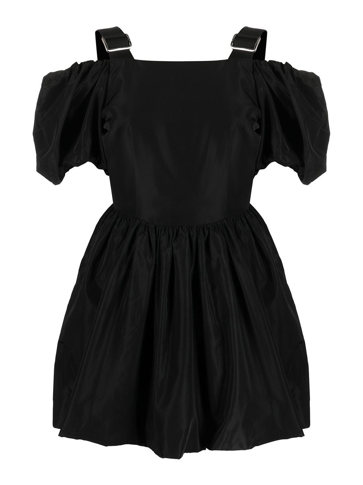 Shop Simone Rocha Puff Sleeve Mini Dress In Black