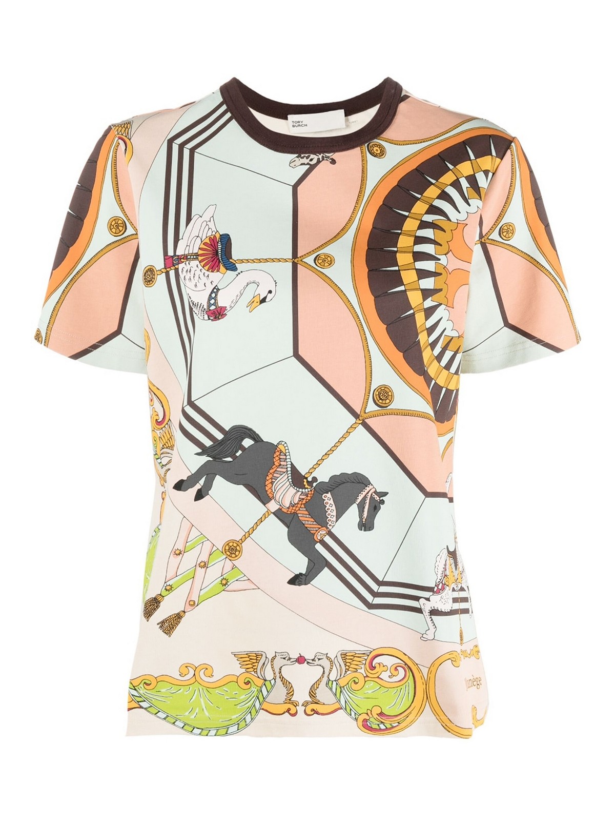 tory burch printed t shirt
