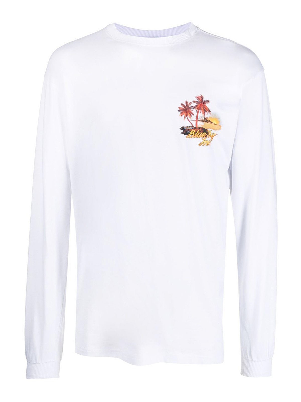 Shop Blue Sky Inn Logo Long Sleeve T-shirt In White