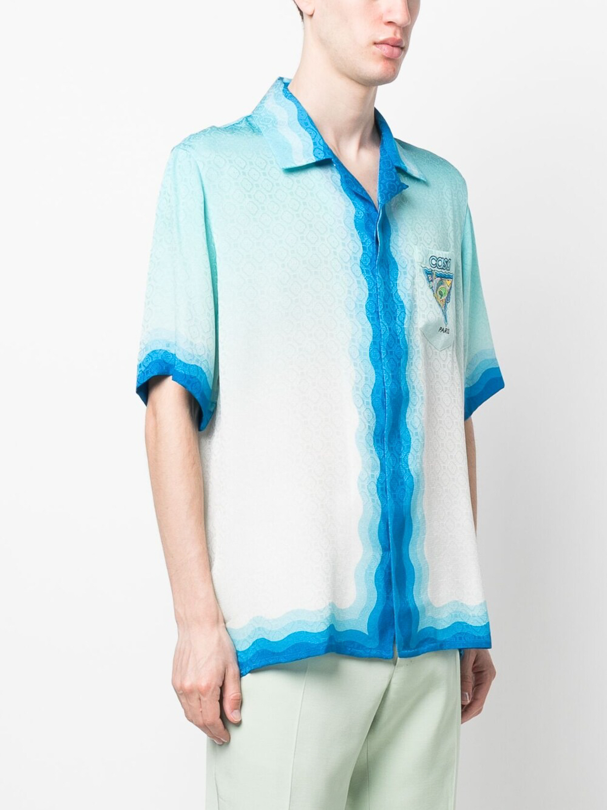 Casablanca Silk Short Sleeve Shirt