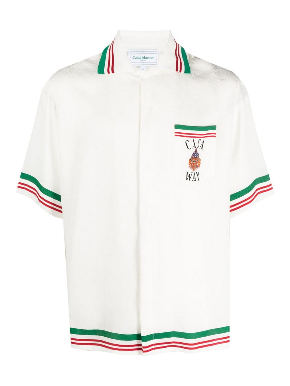 Casablanca Chemise - Blanc - Blanc - Homme | MS23SH01401CASAWAY