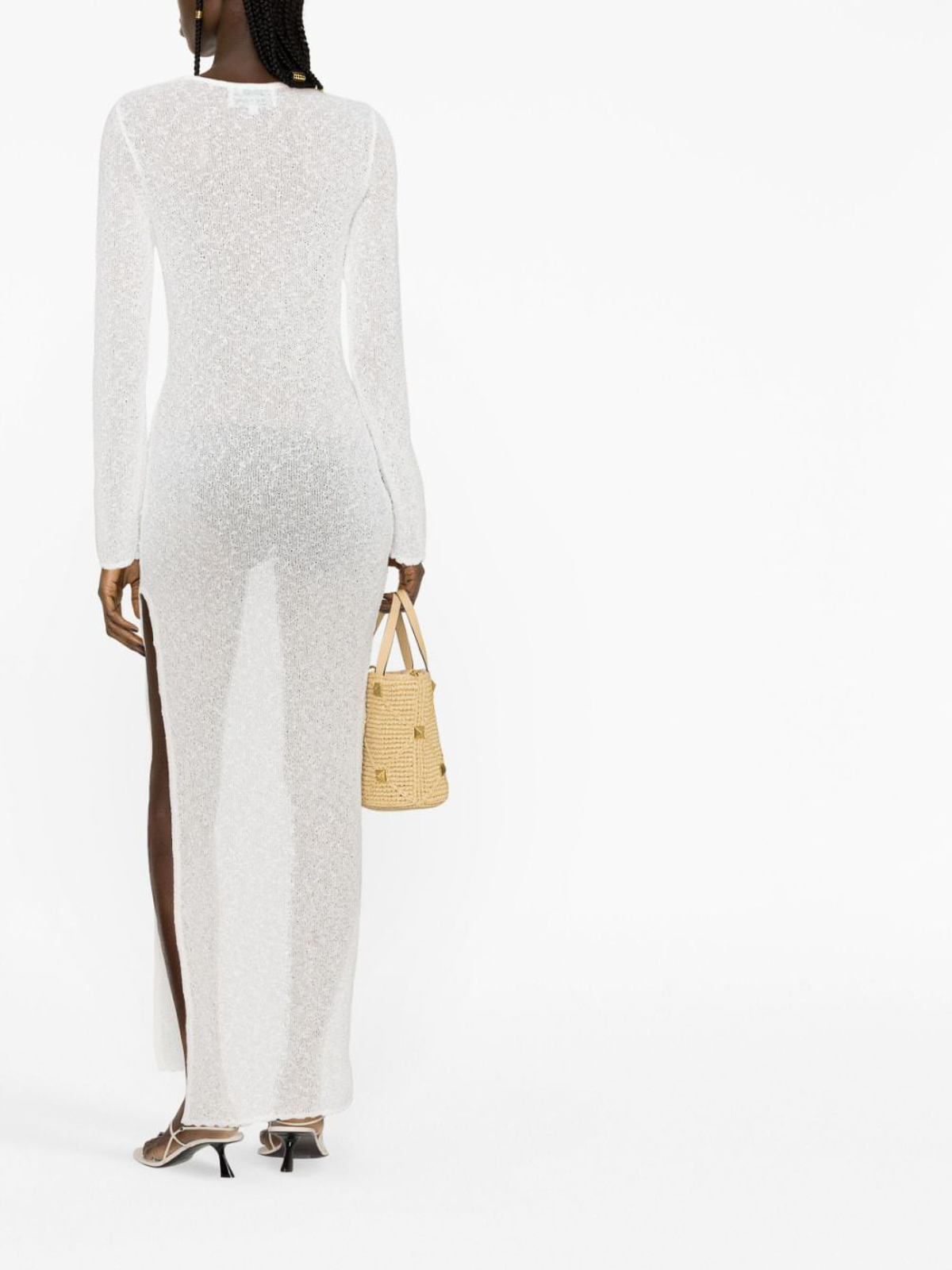 cable knit dresses Le Lis Female Cable Knit Sweater Dress, Beige Size L main image 0