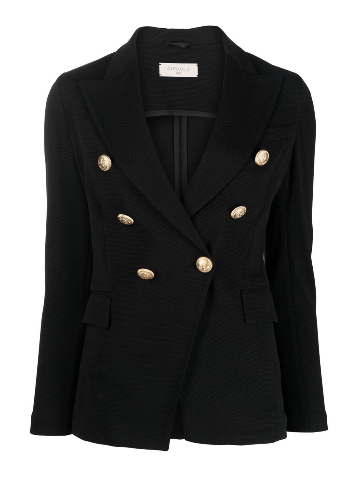 ジャケット CIRCOLO 1901 DOUBLE BREASTED JACKET Circolo 1901 Double breasted jacket - Black - Women | FD2610001