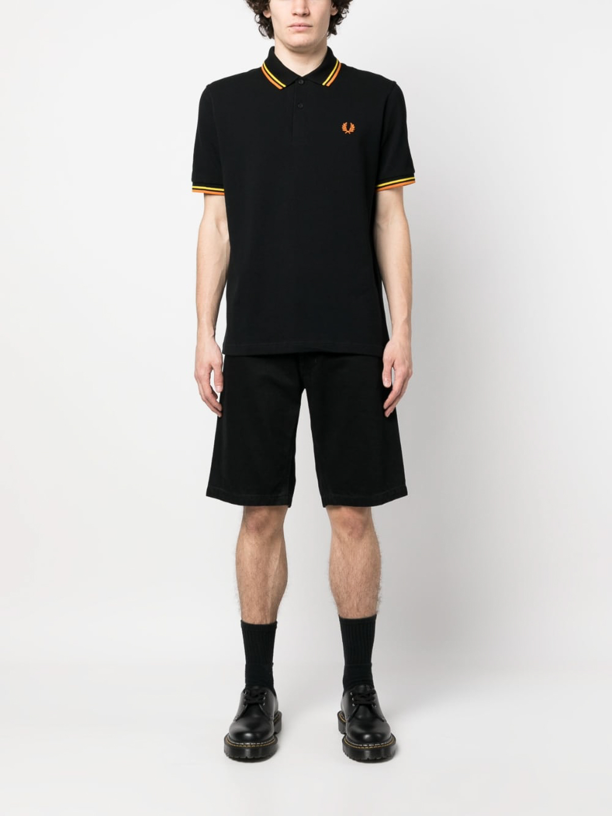FRED PERRY ポロシャツ ブラック　M Fred Perry ポロシャツ - 黒 - ブラック|M12R55 | THEBS