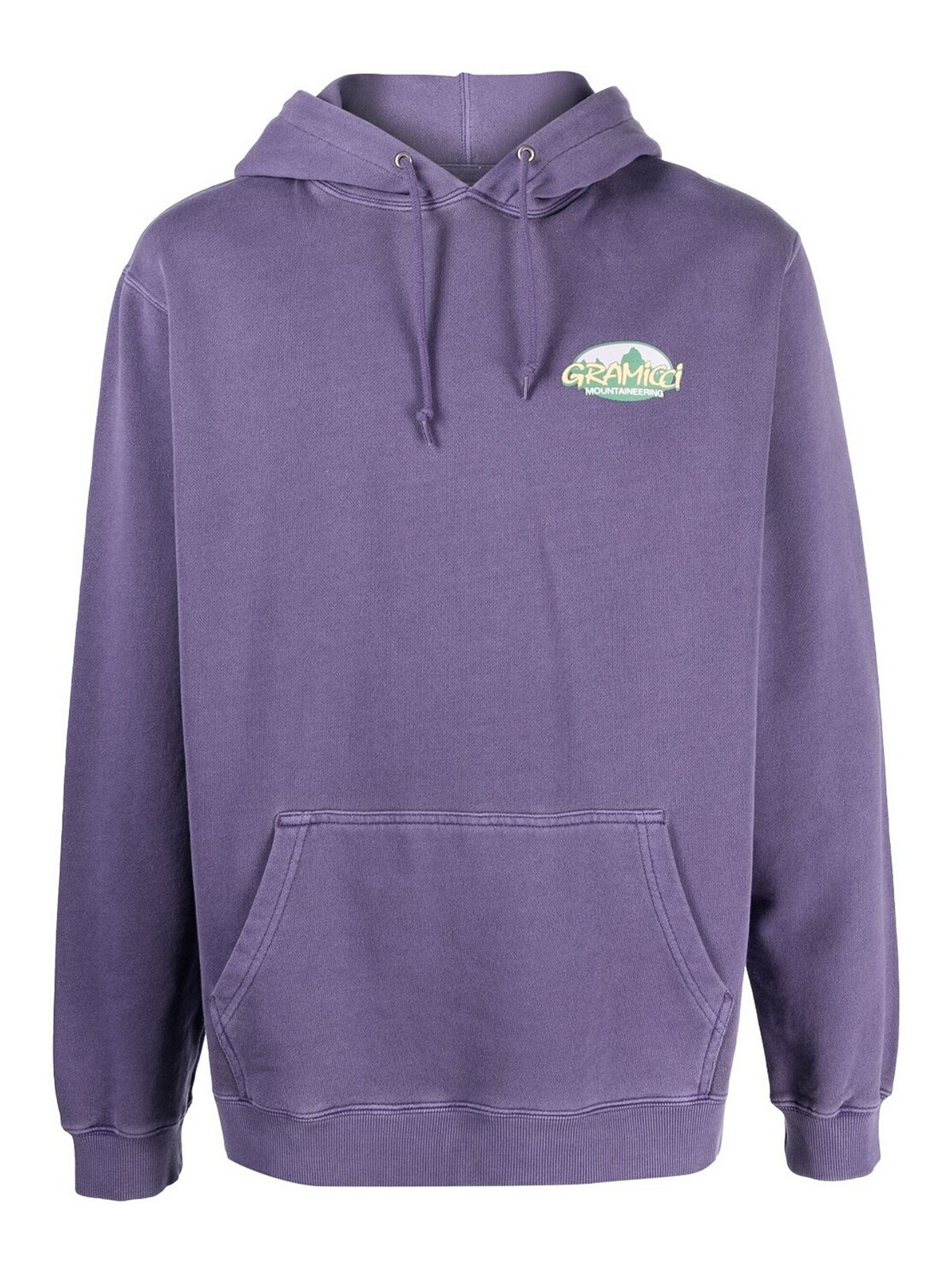 Gramicci Logo Cotton Hoodie In Purple