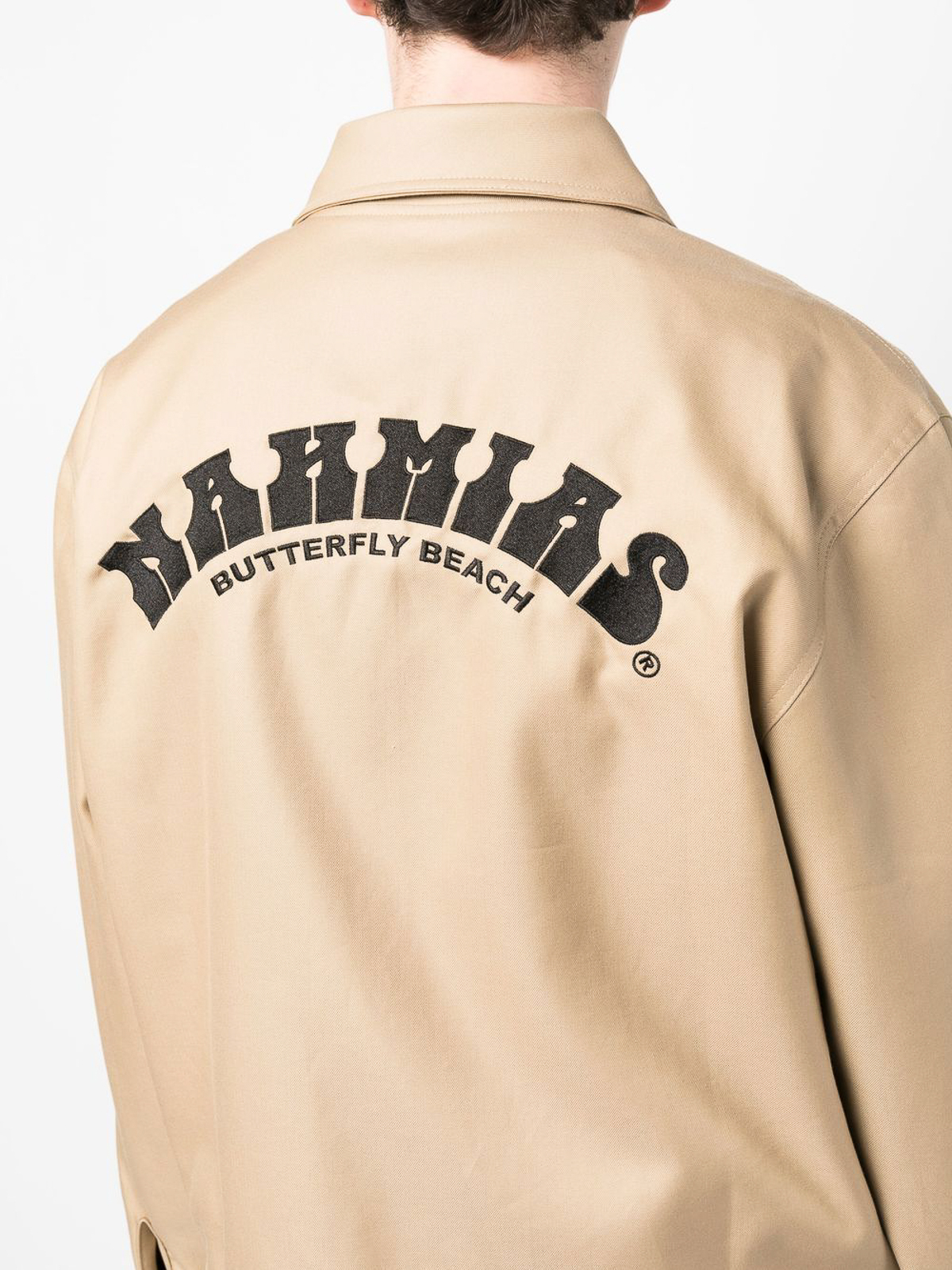 Shop Nahmias Logo Cotton Jacket In Beis