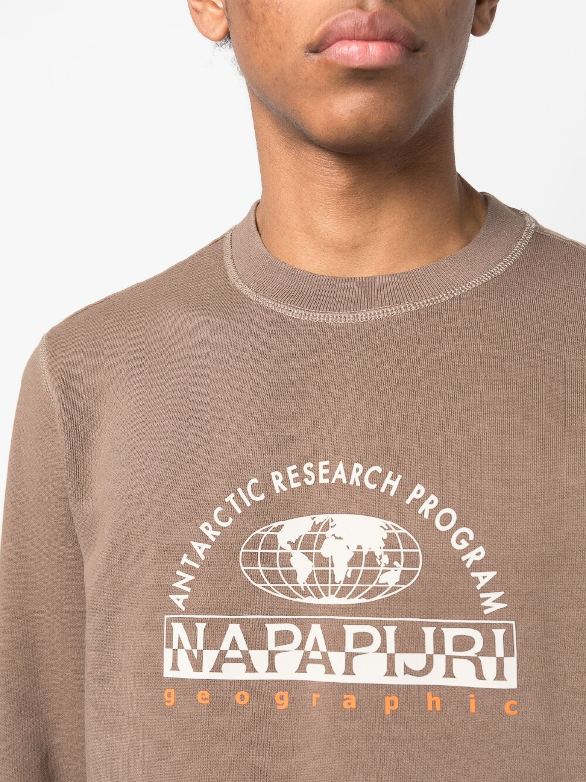 Uiterlijk bruiloft blik Shirts Napapijri - Logo cotton sweatshirt - NP0A4GZSW061