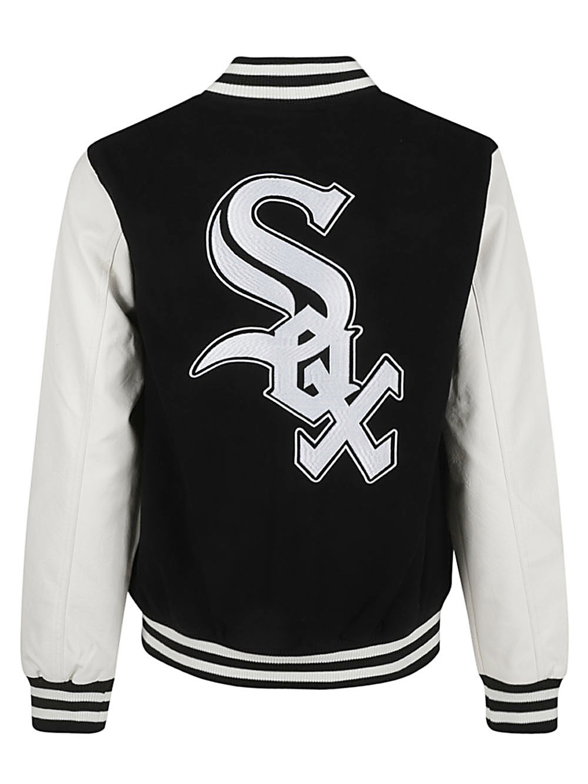 New Era Chicago White Sox heritage varsity jacket in black