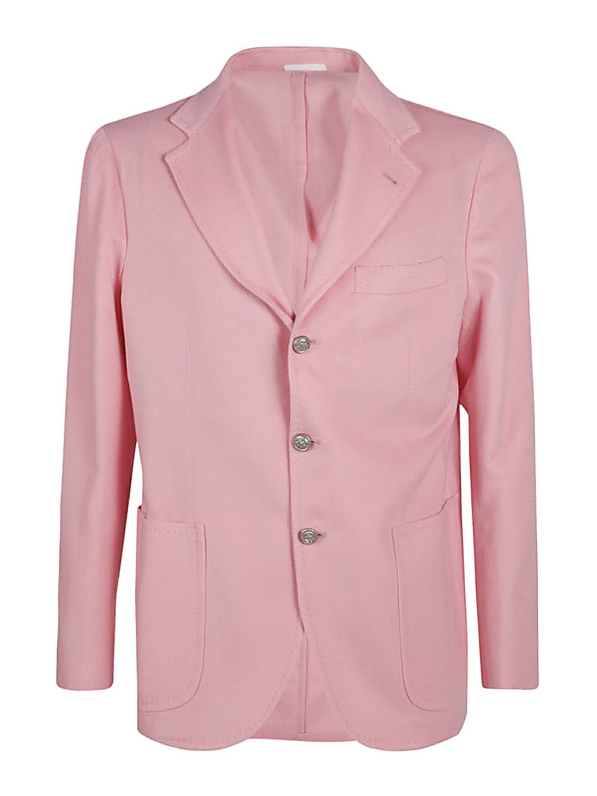 Sartorio Single-breasted Wool Jacket In Pink